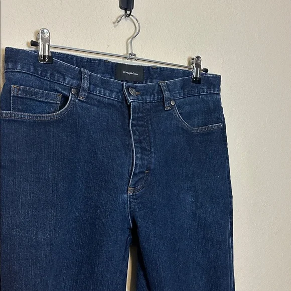 Ermenegildo Zegna Men's Dark Wash 5 Pockets Jeans Size 34